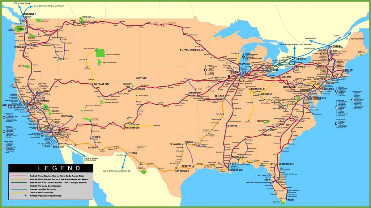 train USA map