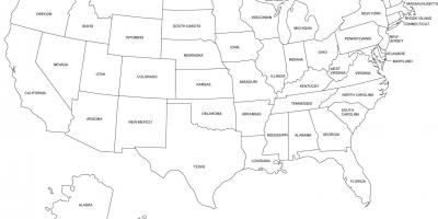 Printable United States map