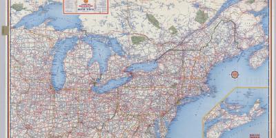 Road map northeast US