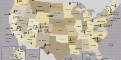 Map of US parks