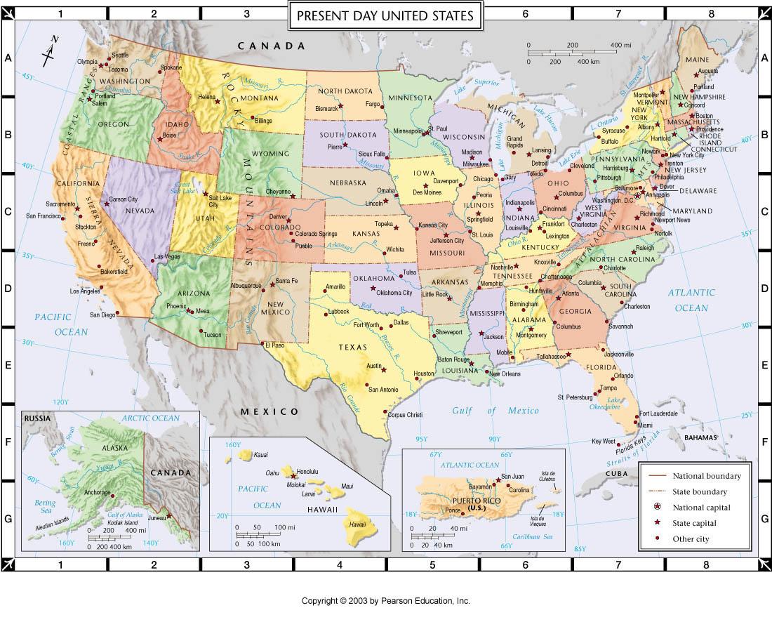 US atlas map US map atlas (Northern America Americas)