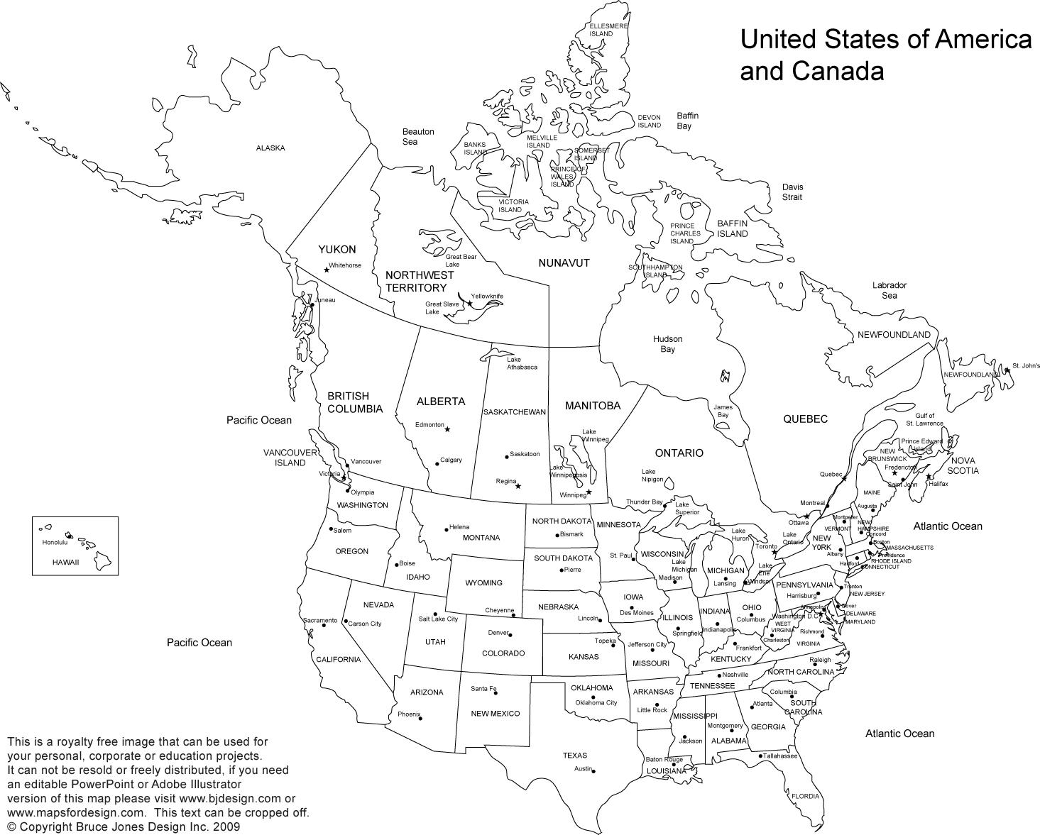 Blank Map Of The United States Of America Blank Map Of United States Of America Northern America Americas