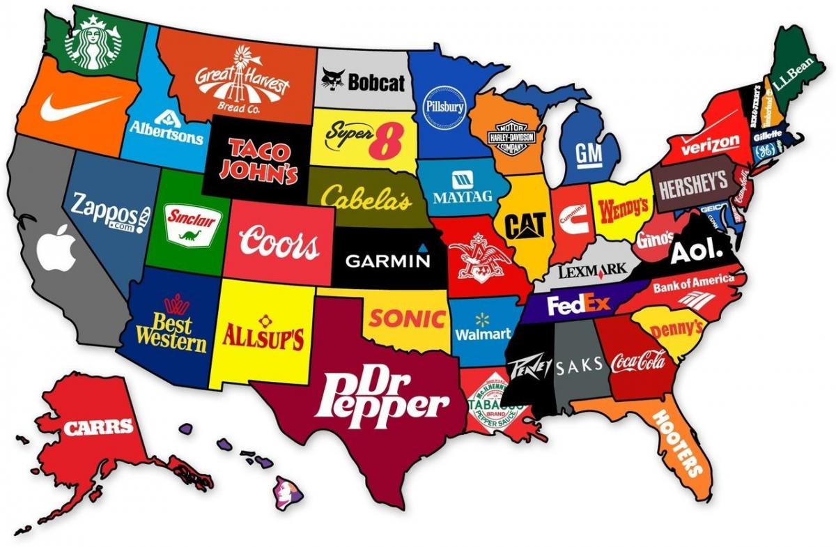 map of American company