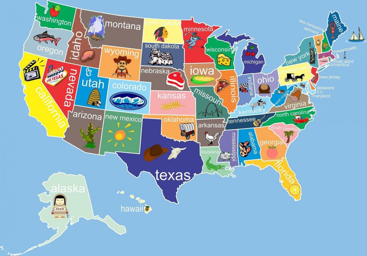 United States map picture
