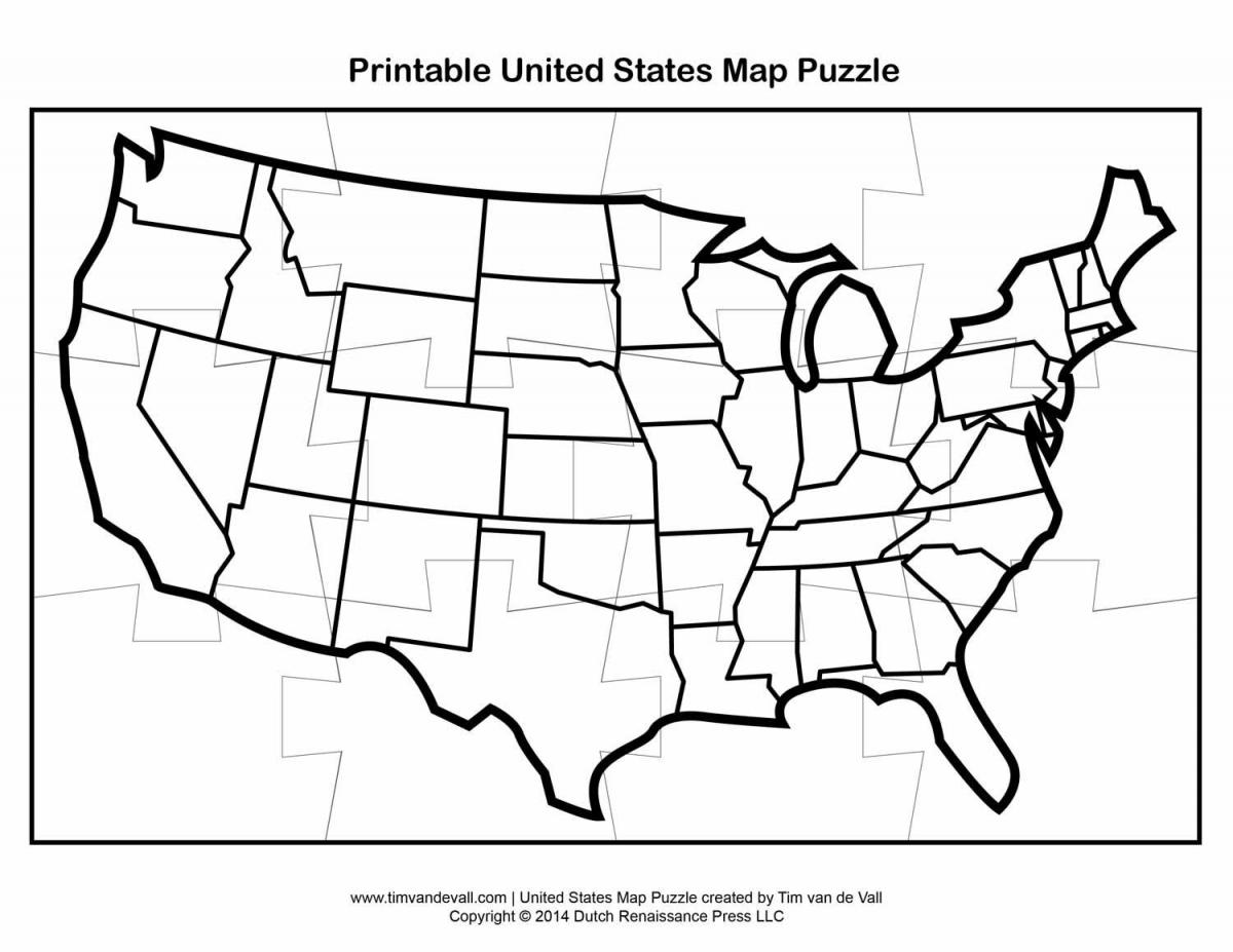 map puzzle USA