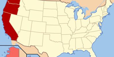 Map north west USA