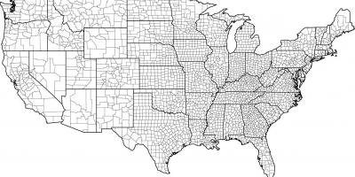USA county map