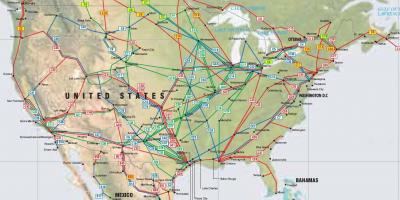 Map of US pipeline